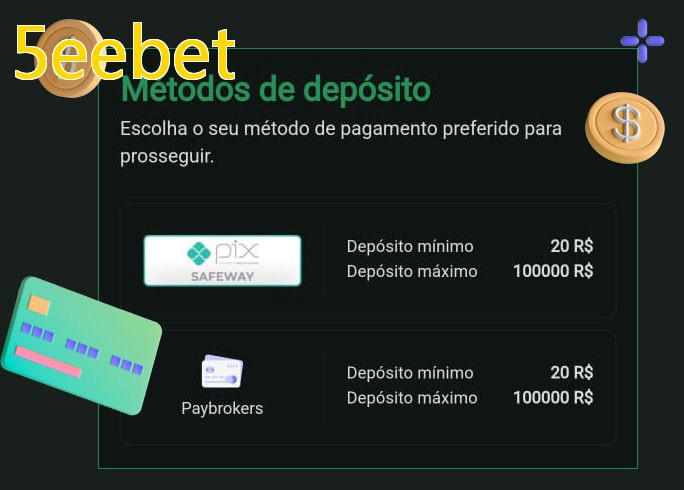 O cassino 5eebetbet oferece uma grande variedade de métodos de pagamento